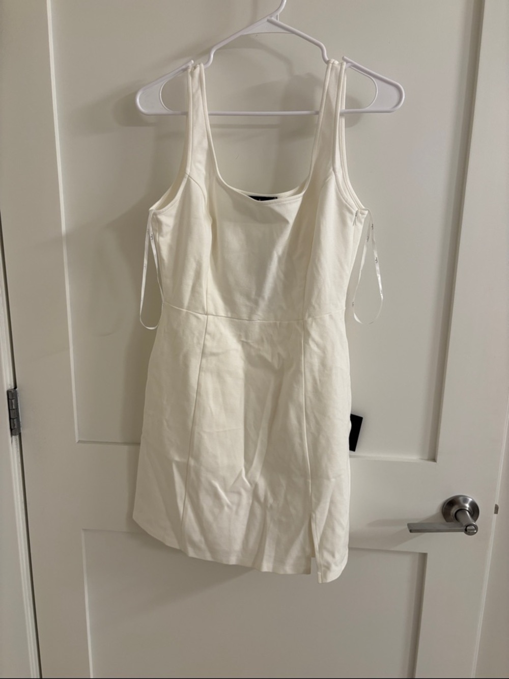 Lulu's White Square Neck Mini Dress